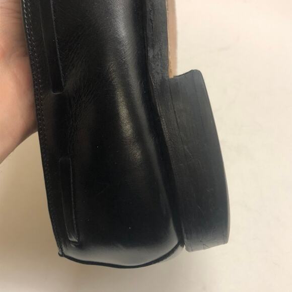 EXCELLENT Allen Edmonds Grayson Tassel Loafer Black Calfskin Size 13 Narrow - Picture 11 of 12